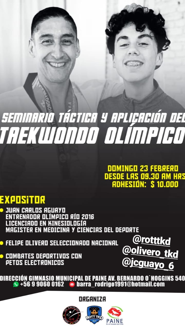 Seminario Tactico y aplicativo del Taekwondo Olimpico