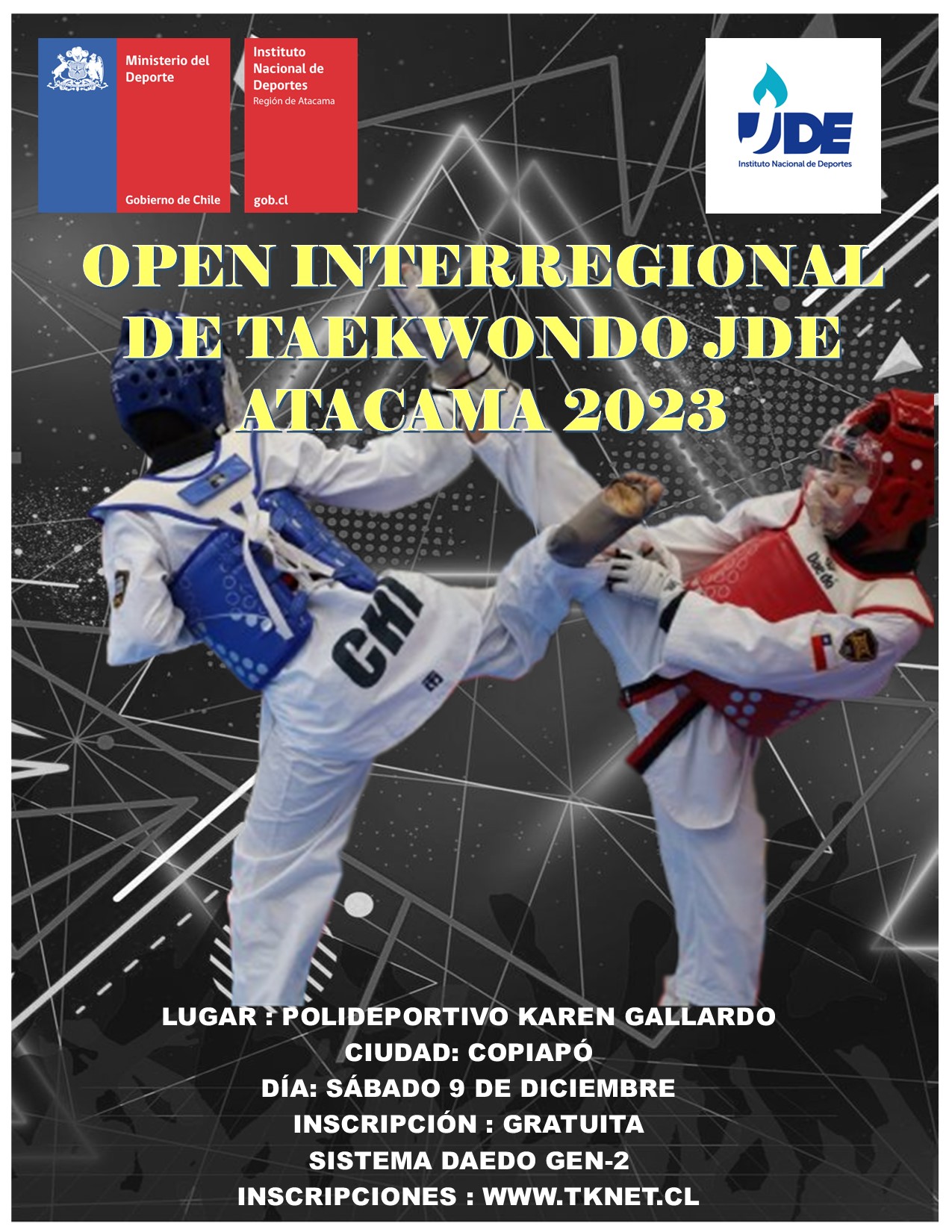 OPEN INTERREGIONAL DE TAEKWONDO JDE ATACAMA 2023