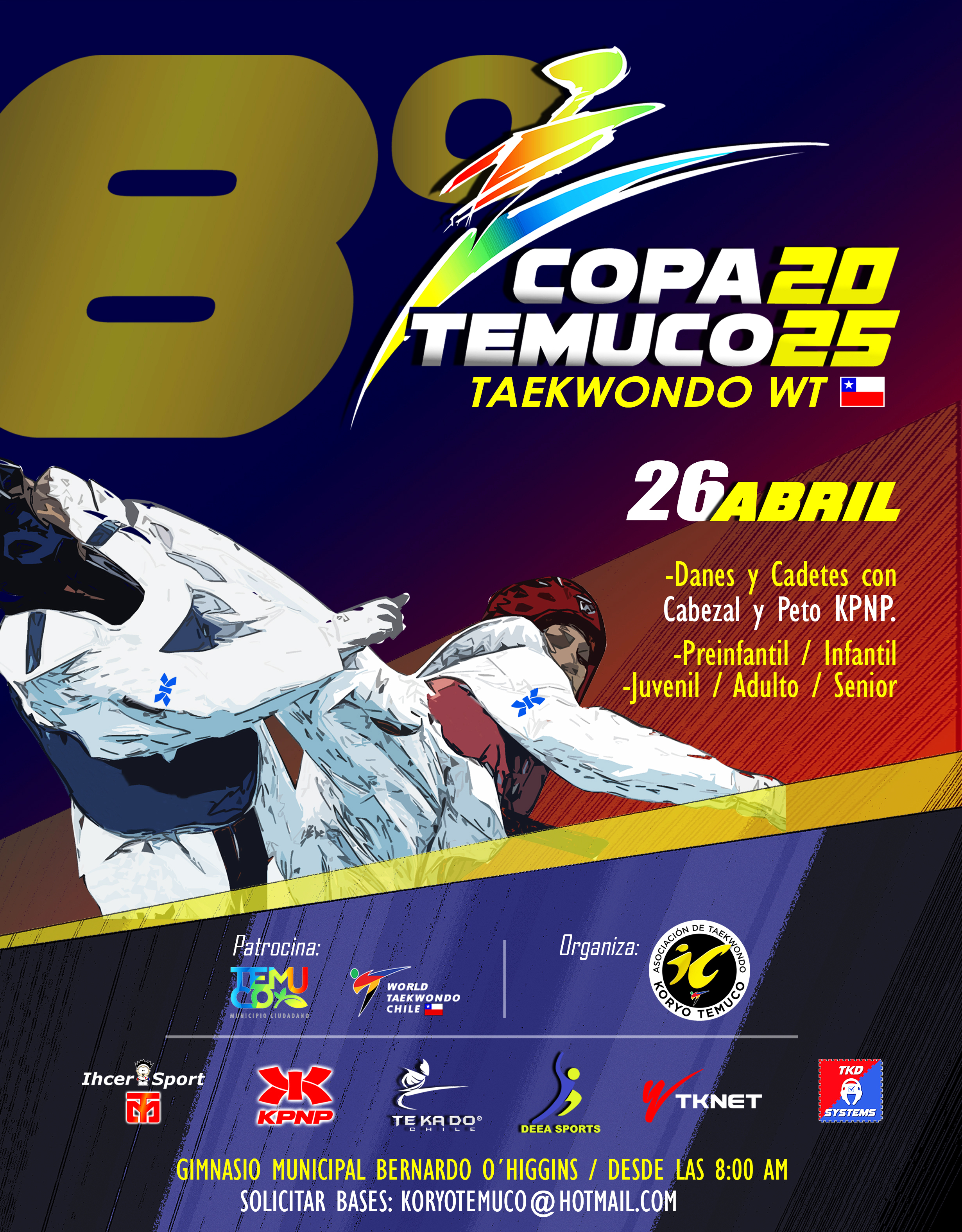 VIII CAMPEONATO TAEKWONDO COPA TEMUCO 2025