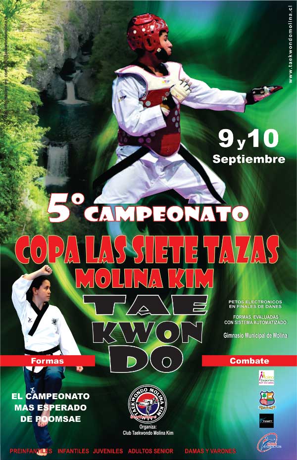  5 CAMPEONATO NACIONAL DE TAEKWONDO COPA LAS SIETE TAZAS MOLINA KIM  